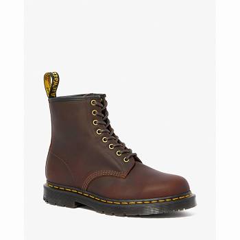 Dr Martens 1460 Dm's Wintergrip Lace Up - Bordove Cizmy Panske, DR0009